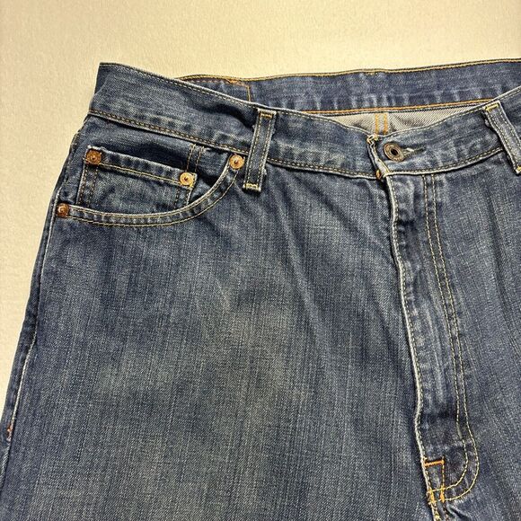 Polo Ralph Lauren Mens Jeans 34x29 relaxed fit straight Leg blue denim Baggy Y2K - Picture 8 of 16